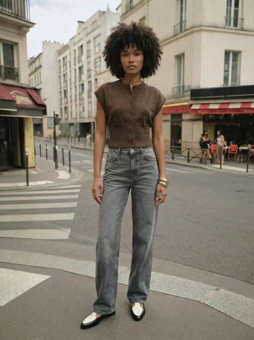 Round Neck Cardigan Sleeveless