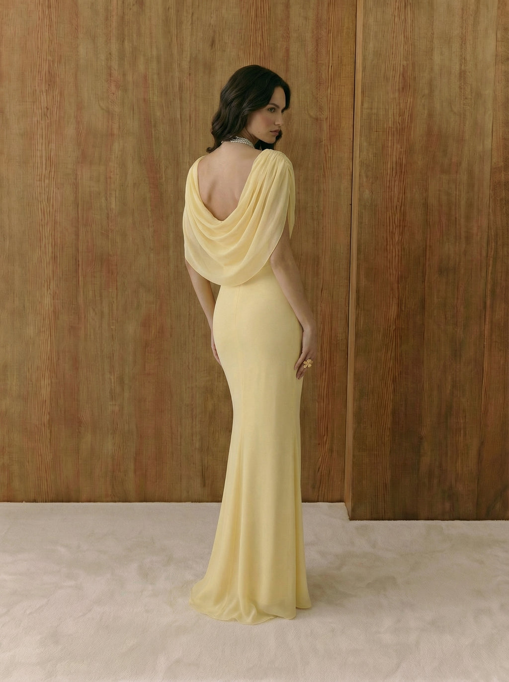 Elena Draped Maxi Dress