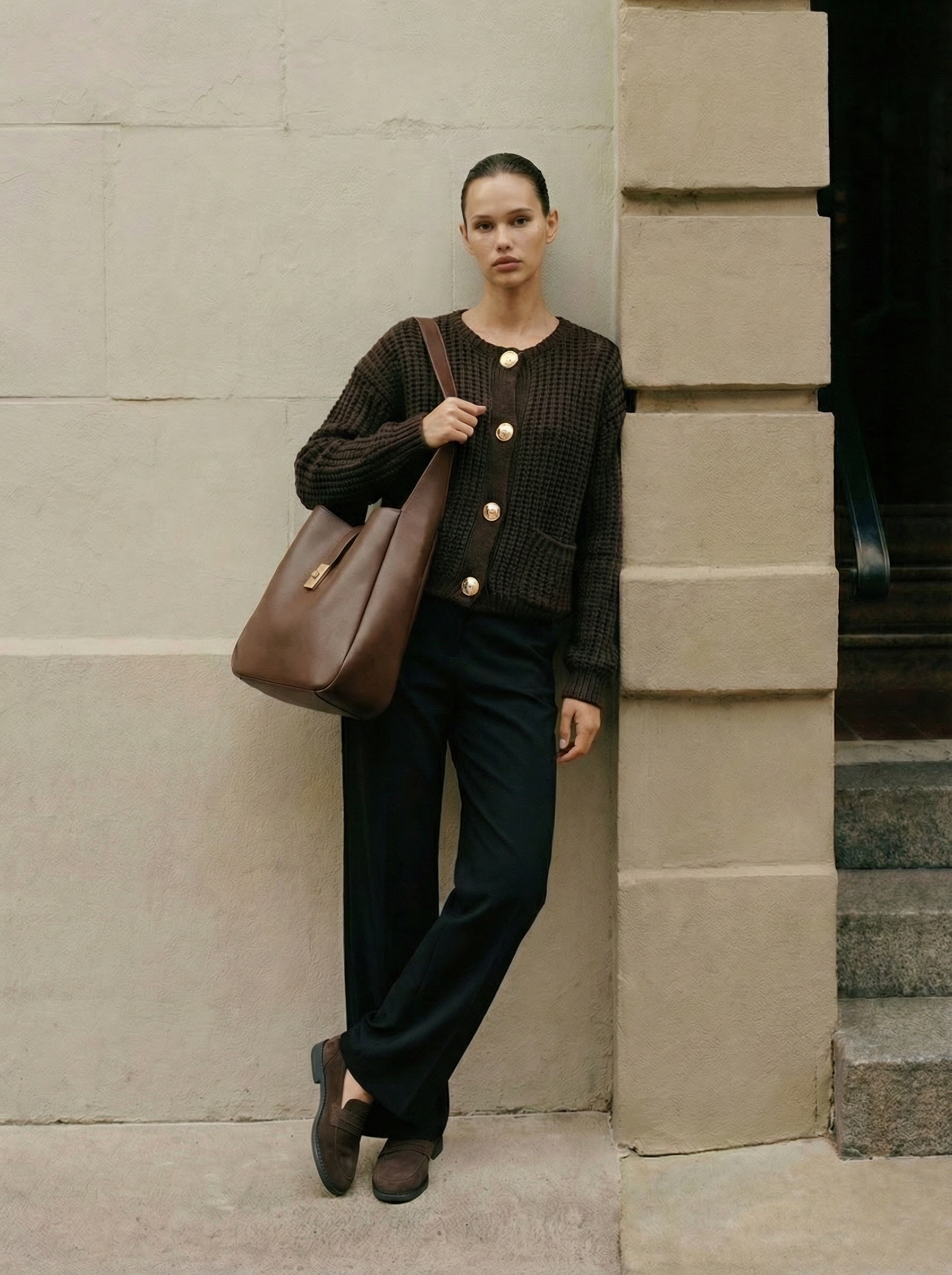 Clara Button-Down Knit Cardigan