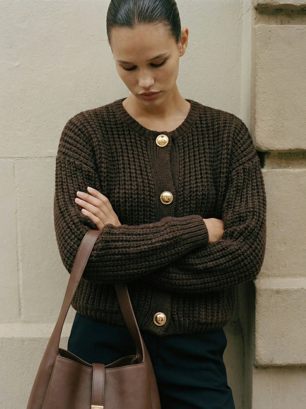 Clara Button-Down Knit Cardigan