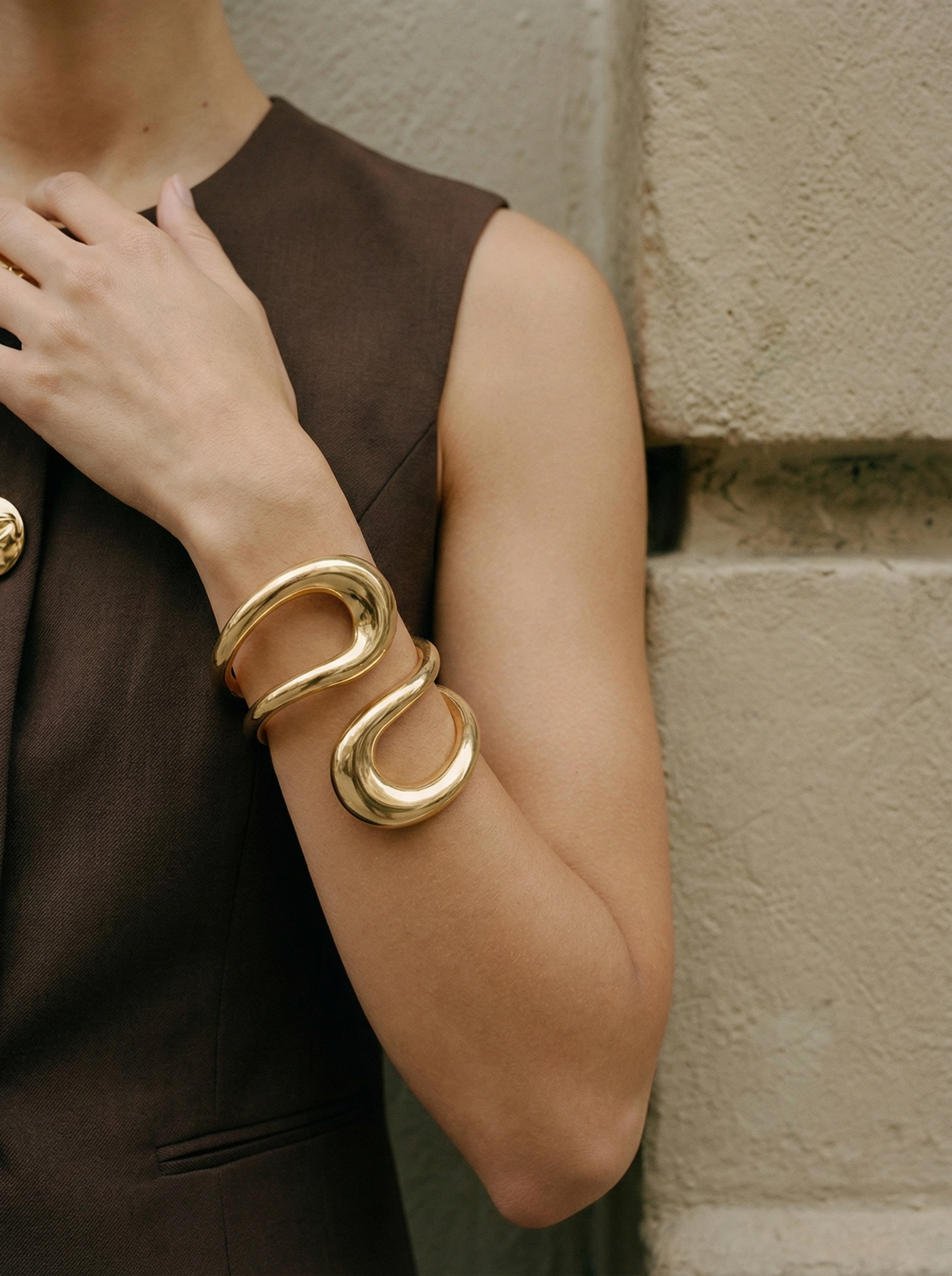 Aurelia Sculptural Cuff Bracelet