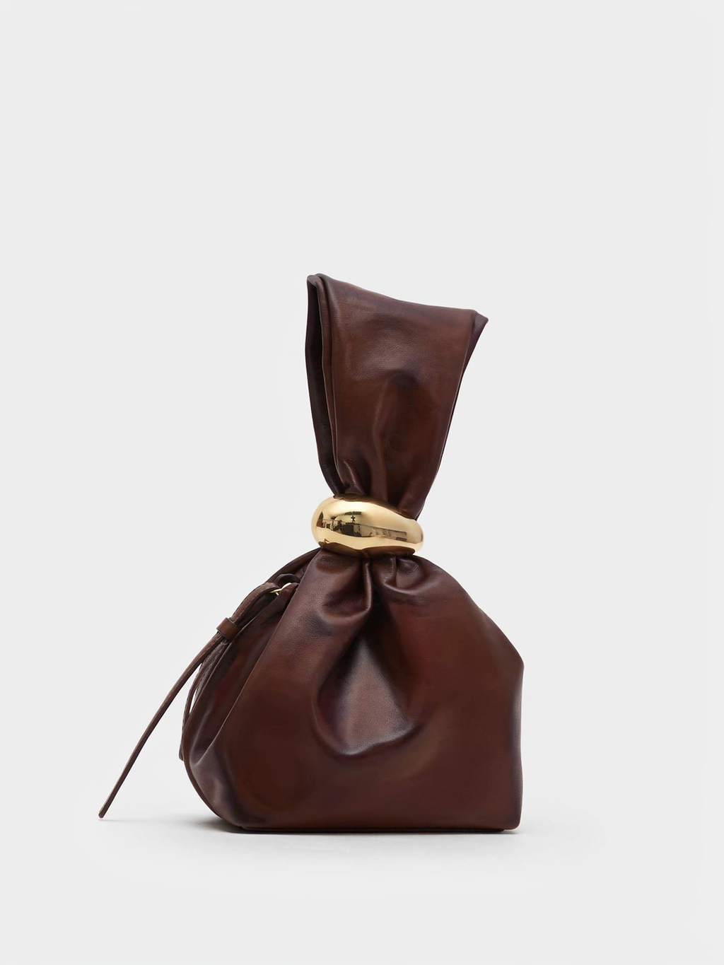 Celine Burgundy Knot Clutch